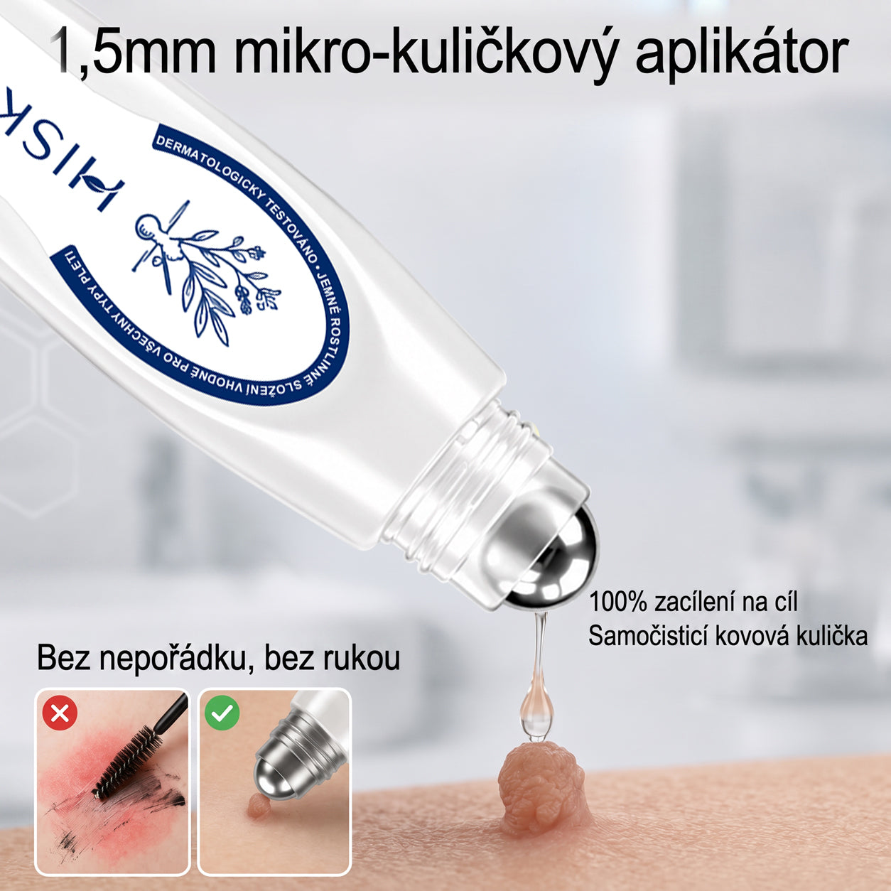 Oficiální značkový obchod | 🐬🐬🐬Hiskin® 7denní odstraňovač skvrn a pigmentových skvrn (Bezbolestný rollerball bez jizev)
