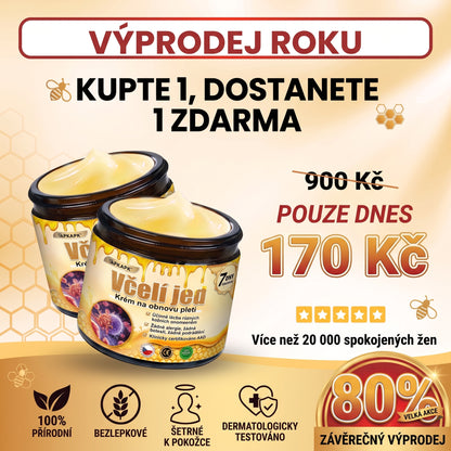 𝖠𝖯𝖪𝖠𝖯𝖪® Krém s včelím jedem na obnovu pokožky 🐝🐝 pomáhá při řešení kožních problémů, jako jsou: vrásky, jizvy, pigmentové skvrny, strie, akné, lupénka, ekzém, kožní léze, podráždění, záněty a další kožní potíže.